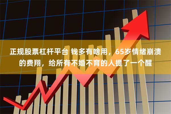 正规股票杠杆平台 钱多有啥用,65岁情绪崩溃的费翔,给所有不婚不育的人提了一个醒